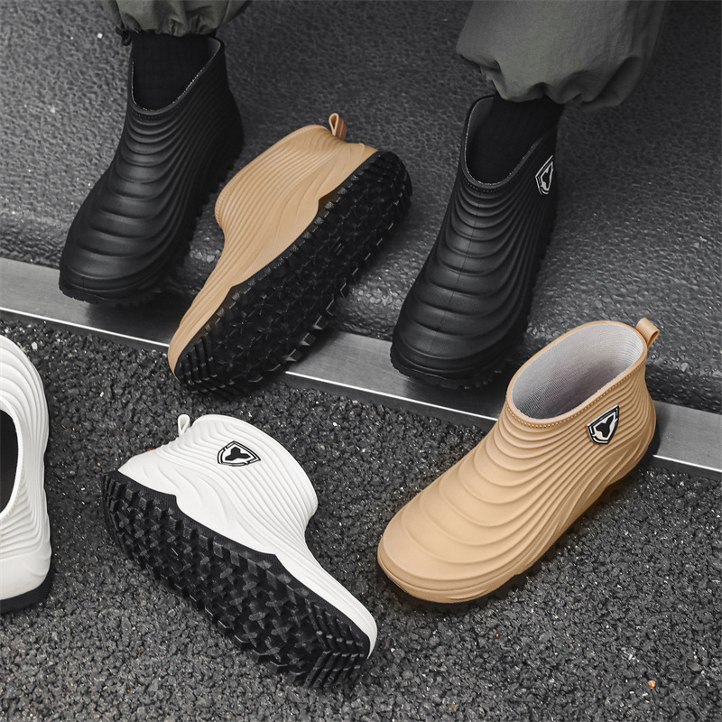 Men'S Shoes Water Resistant - Sapatos de chuva masculinos moda impermeável