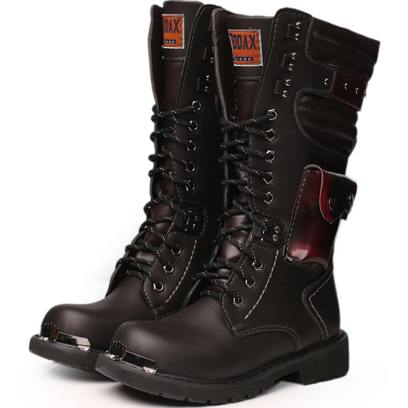 Men'S Shoes Hey Dude - Homens joelho botas de couro alto