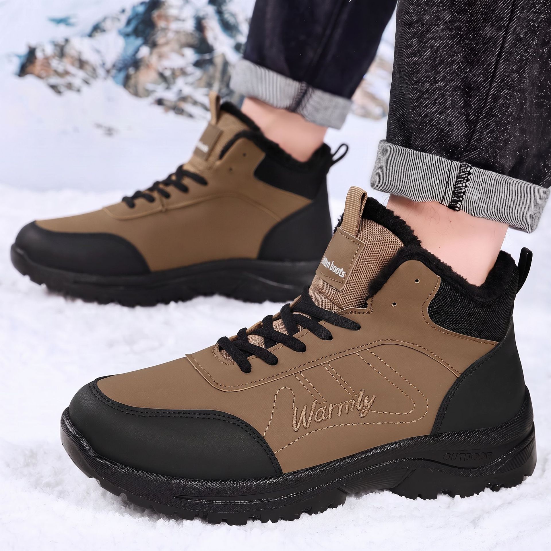 Men'S Shoes Hoka Sale - Sapatos de Algodão Masculinos com Forro