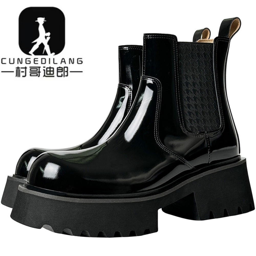 Botas Chelsea masculinas de in - Men'S Shoes With Height Increase avaliação e preço