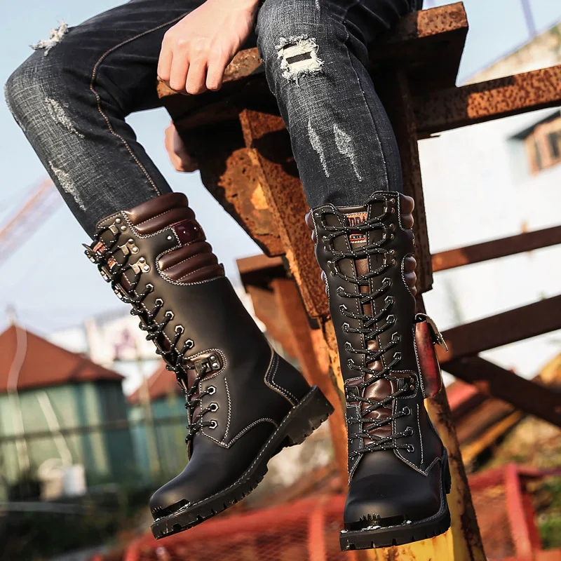 Homens joelho botas de couro a - Men'S Shoes Hey Dude avaliação e preço